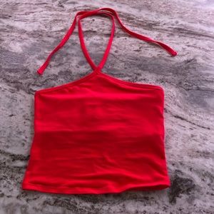 red hollister top